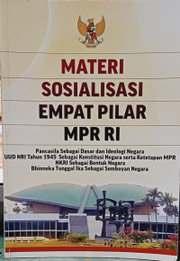 Materi Sosialisasi Empat Pilar MPR RI 2017