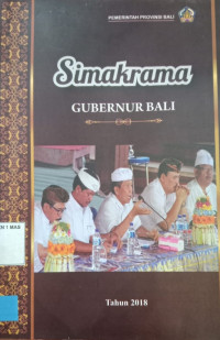 Simakrama Gubernur bali Tahun 2018